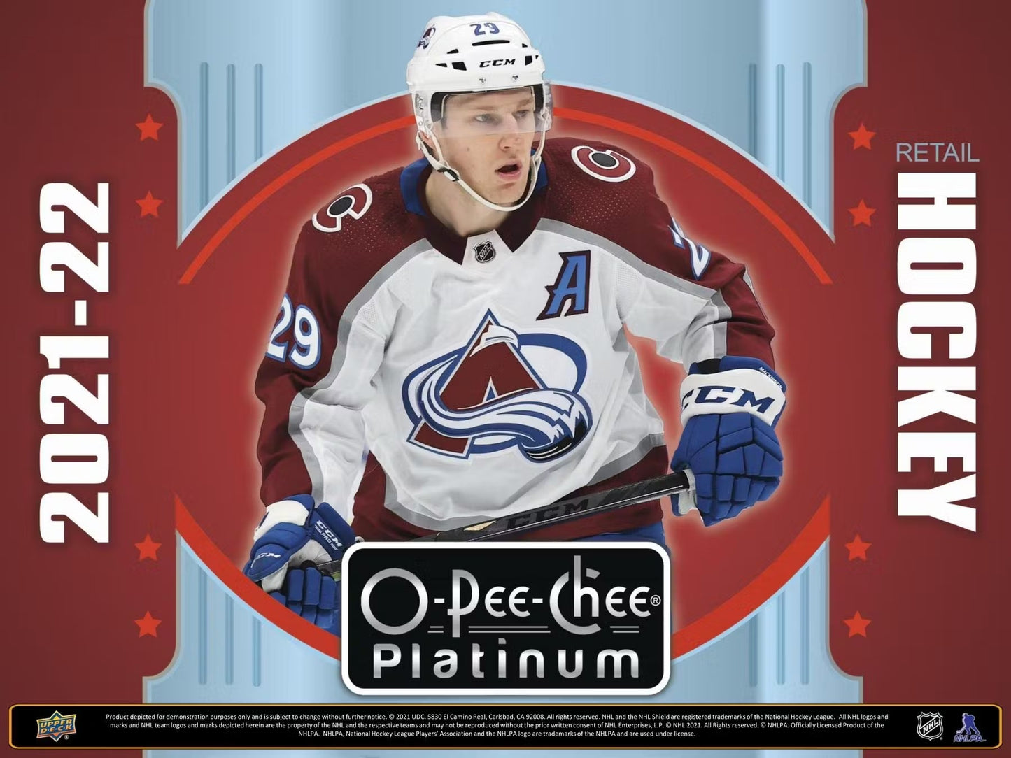 2021-22 UD O-Pee-Chee Platinum Hockey 6-Pack Blaster Box