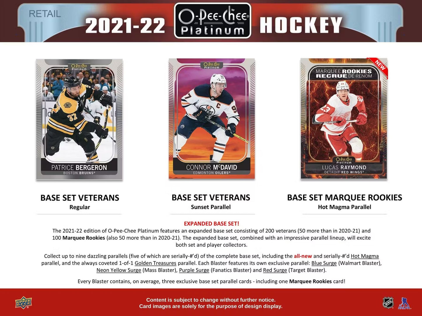 2021-22 UD O-Pee-Chee Platinum Hockey 6-Pack Blaster Box