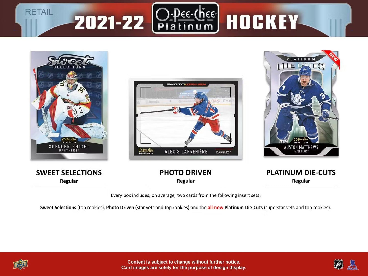 2021-22 UD O-Pee-Chee Platinum Hockey 6-Pack Blaster Box