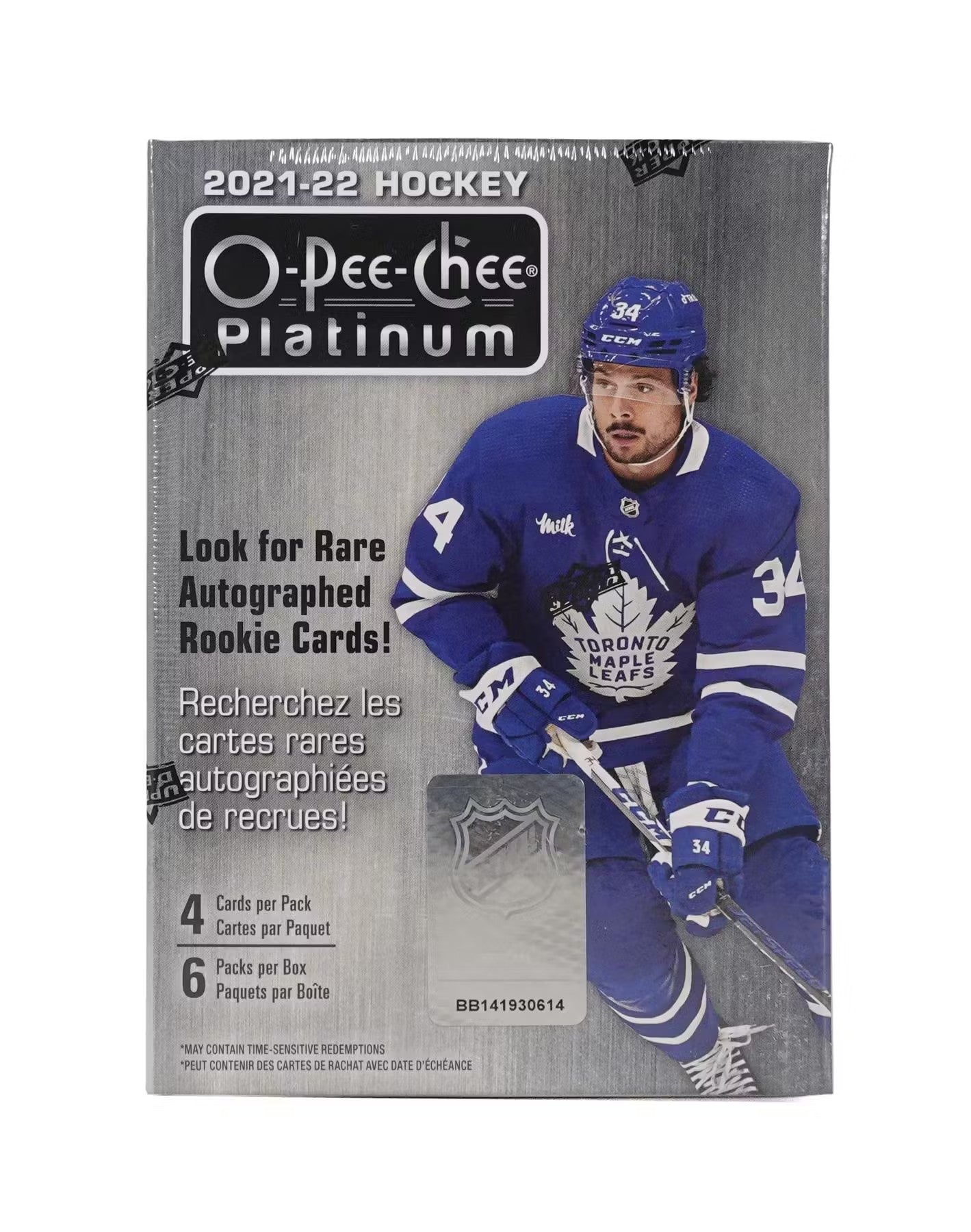 2021-22 UD O-Pee-Chee Platinum Hockey 6-Pack Blaster Box