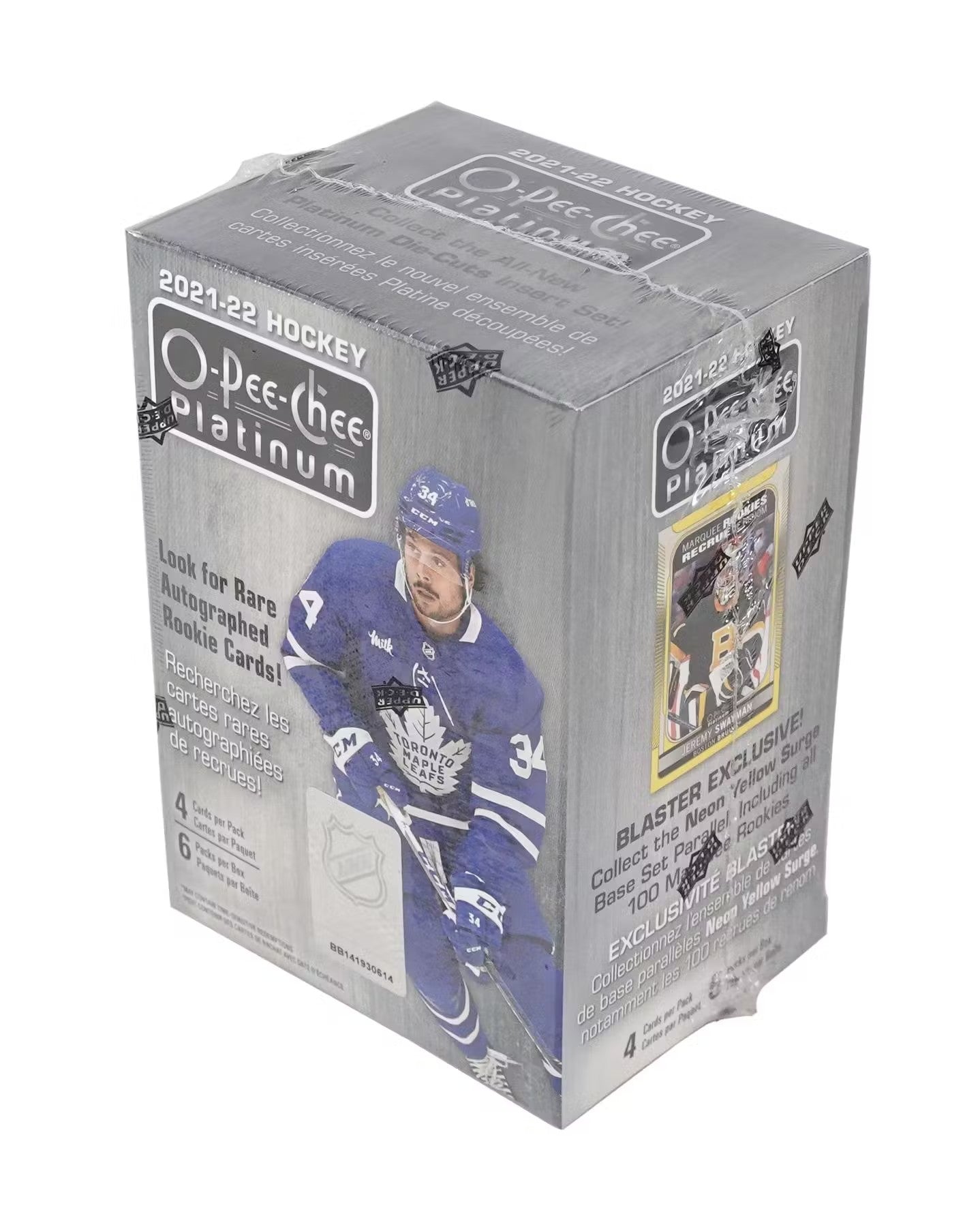 2021-22 UD O-Pee-Chee Platinum Hockey 6-Pack Blaster Box