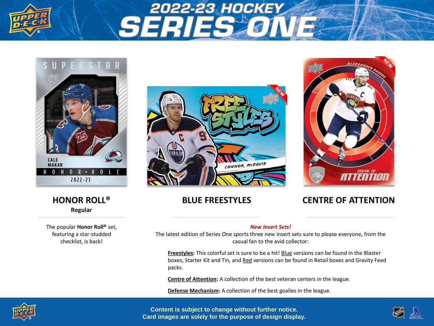 2022-23 Upper Deck Series 1 Hockey 7-Pack Blaster Box