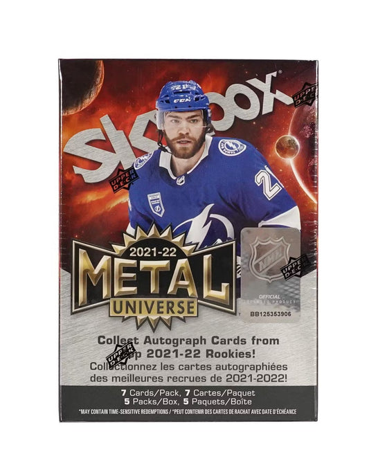 2021-22 UD Skybox Metal Universe Hockey 5-Pack Blaster Box